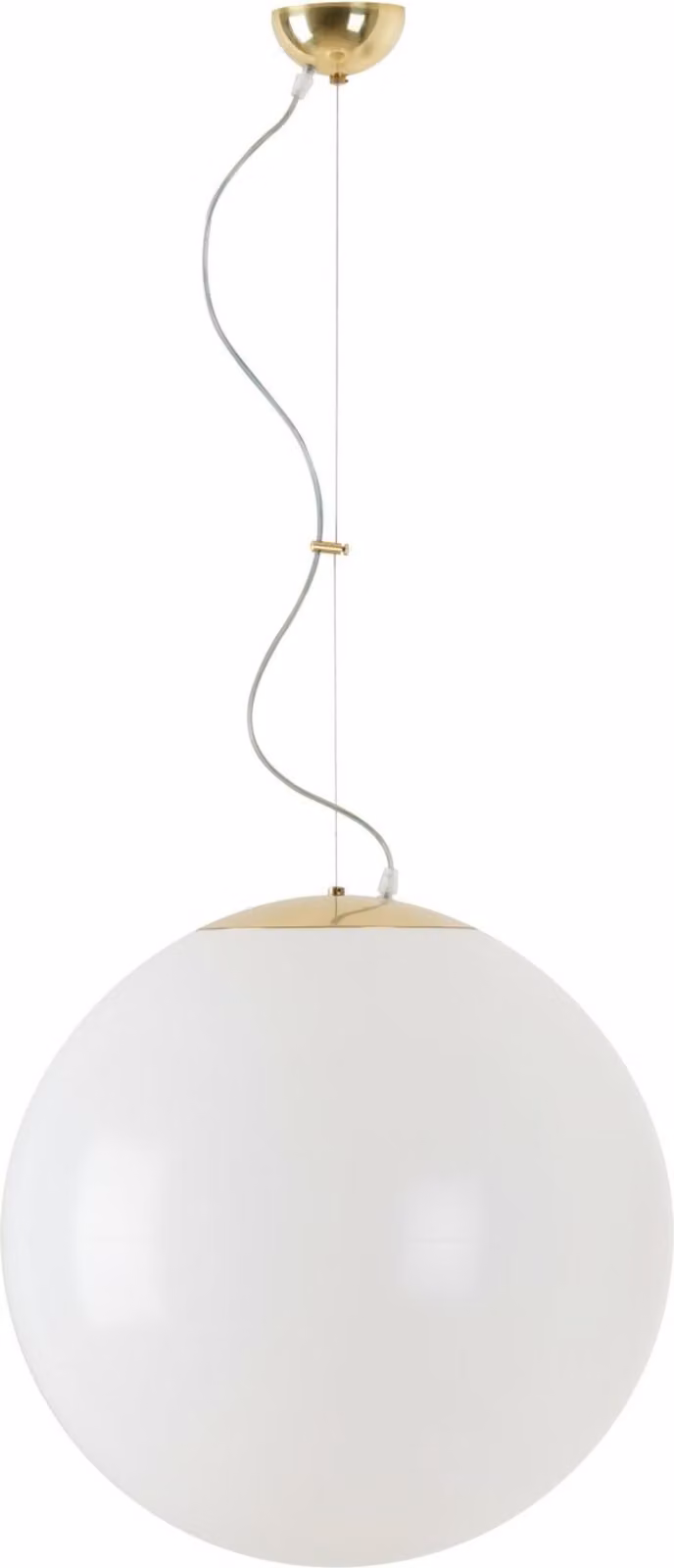 OSMONT ISI64237 ISIS L4 PM apparecchio a sospensione in plastica ottone lucido / bianco IP40 3000 K 41W LED