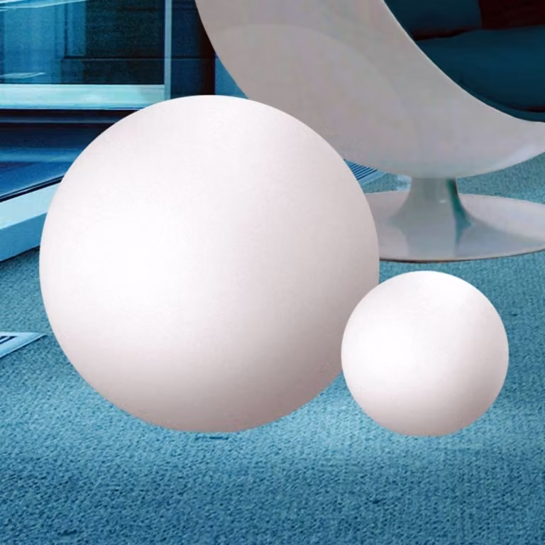 Linea Light Lampada sferica OH da esterni, 75 cm Oh, Bianco / Opale, Plastica, Moderno