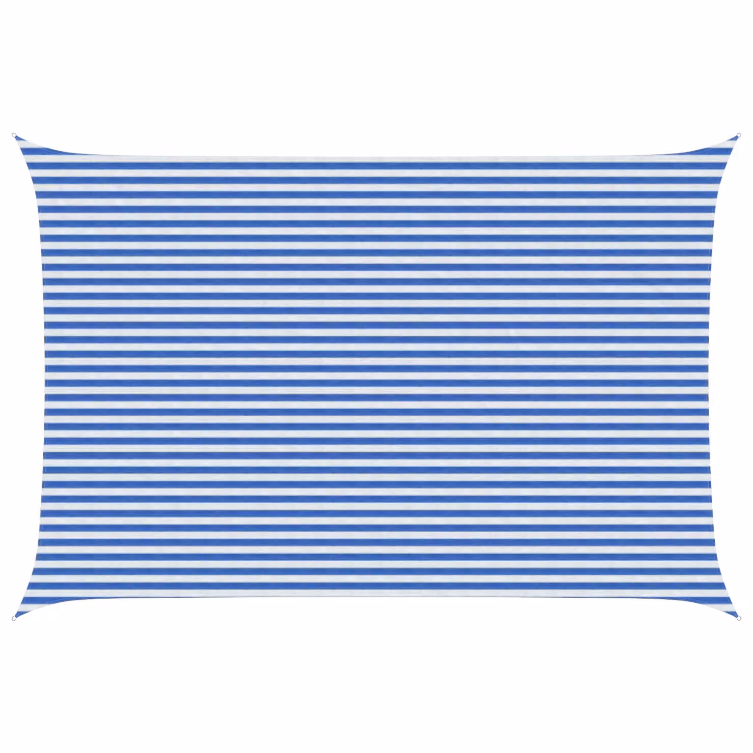 Telo Ombra Rettangolare vidaXL in HDPE Blu e Bianco 4 x 5 m