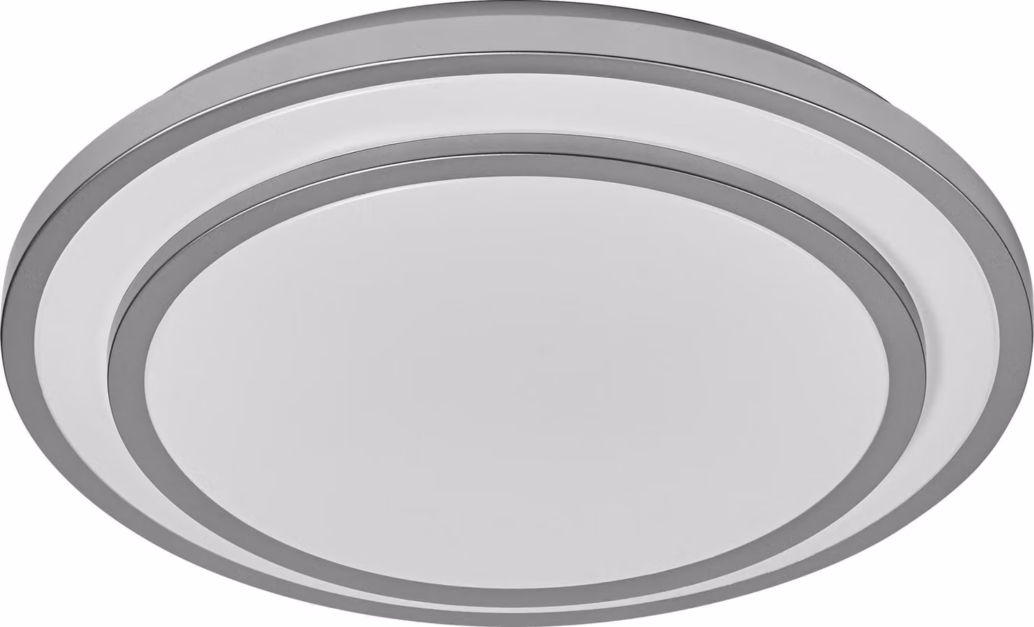OSRAM ORBIS BERLIN Plafoniera LED 490mm, argento, 36W, 4150lm, colore della luce bianco caldo, distribuzione della luce molto omogenea, lunga durata, modulo LED installato permanentemente, rotondo, classe di protezione IP20, 3000K