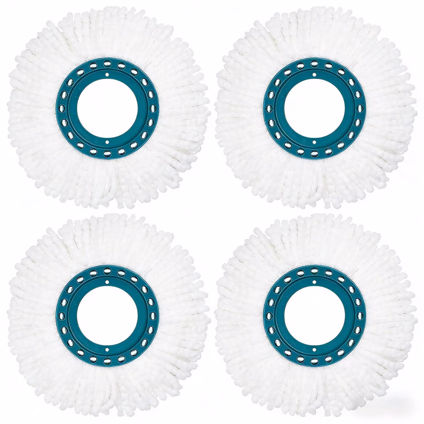 Confezione da 4 panni in microfibra di ricambio per mop a disco Leifheit Clean Twist