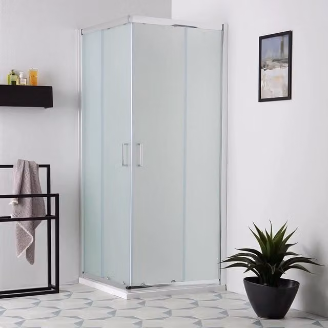 Box doccia quadrato 80x80 con ante scorrevoli