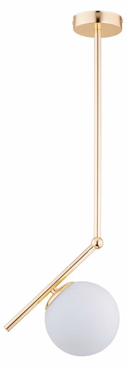 Lampada a sospensione LIBERTY oro-bianca 1xE14x10W in metallo, dimensioni: 68x15x24 cm, IP20, Alfa