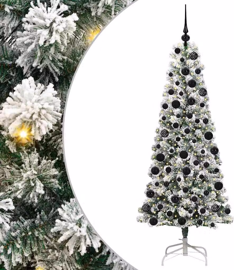 Albero di Natale Artificiale con Rami Pieghevoli 180 cm