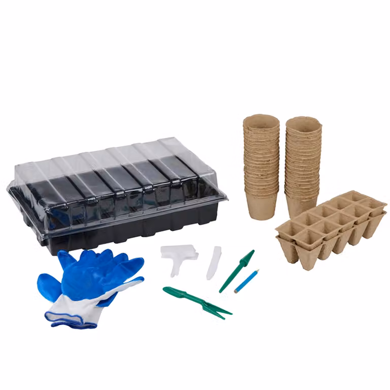 Set di vasi per la coltivazione di piante, erbe aromatiche e ortaggi Kinzo, multicolore, in plastica