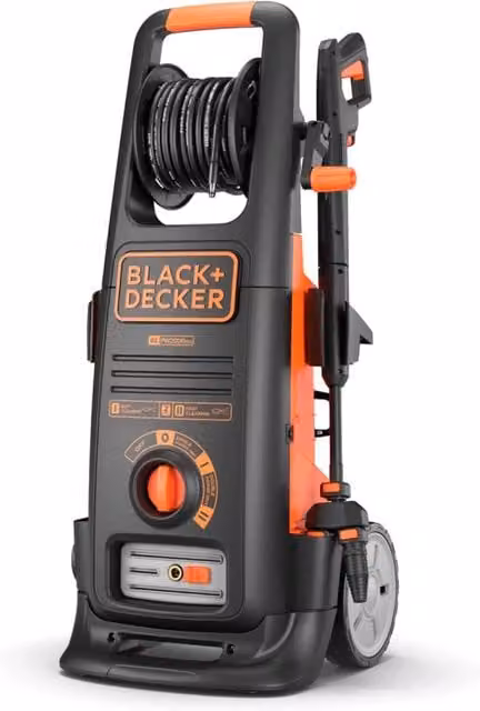 Idropulitrice ad Alta Pressione Black+Decker BXPW2500DTS per Auto ed Esterni Casa, 2500 W, 150 bar, 810 l/h, Colore Nero – 1