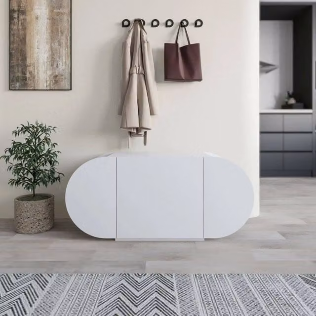 Mobile Portascarpe Sequoia, Scarpiera 10 Paia, 110x40x50h cm Bianco