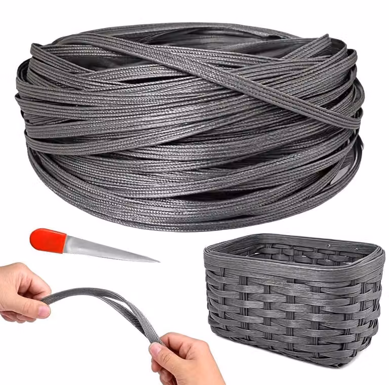 Materiale plastico simile al rattan per la riparazione di mobili in rattan, completo di utensili