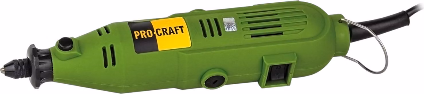 Smerigliatrice diritta Procraft PG400 130 Watt 3,2 mm + set di accessori + valigetta
