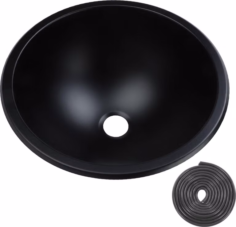 304 lavello in acciaio inox 12 pollici rotondo 40 mm porta di scarico Facile da mantenere un bagno di grande capacità per barca caravan RV