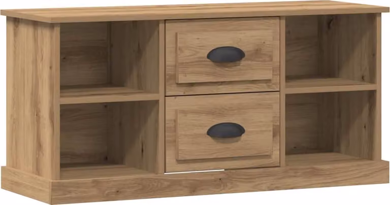 Mobile TV con cassetto Rovere artigianale 99,5 x 35,5 x 48 cm