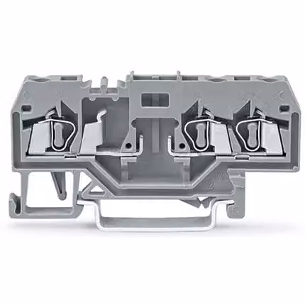 Morsetto base WAGO a 3 poli 280-610, 0,08-2,5 mm², grigio