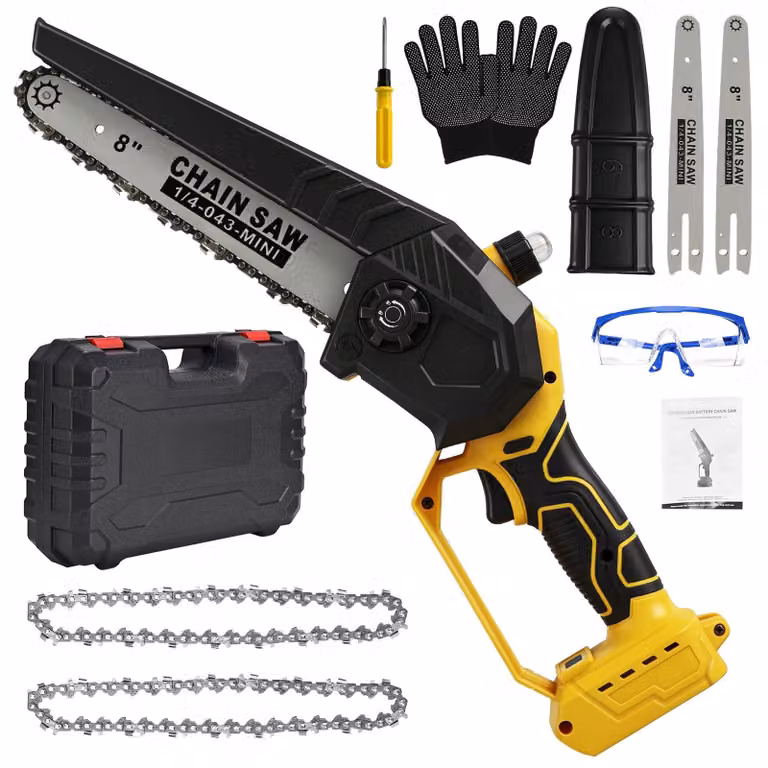 Sega a catena mini-compatta da 8 pollici per Dewalt 20V (senza batteria)