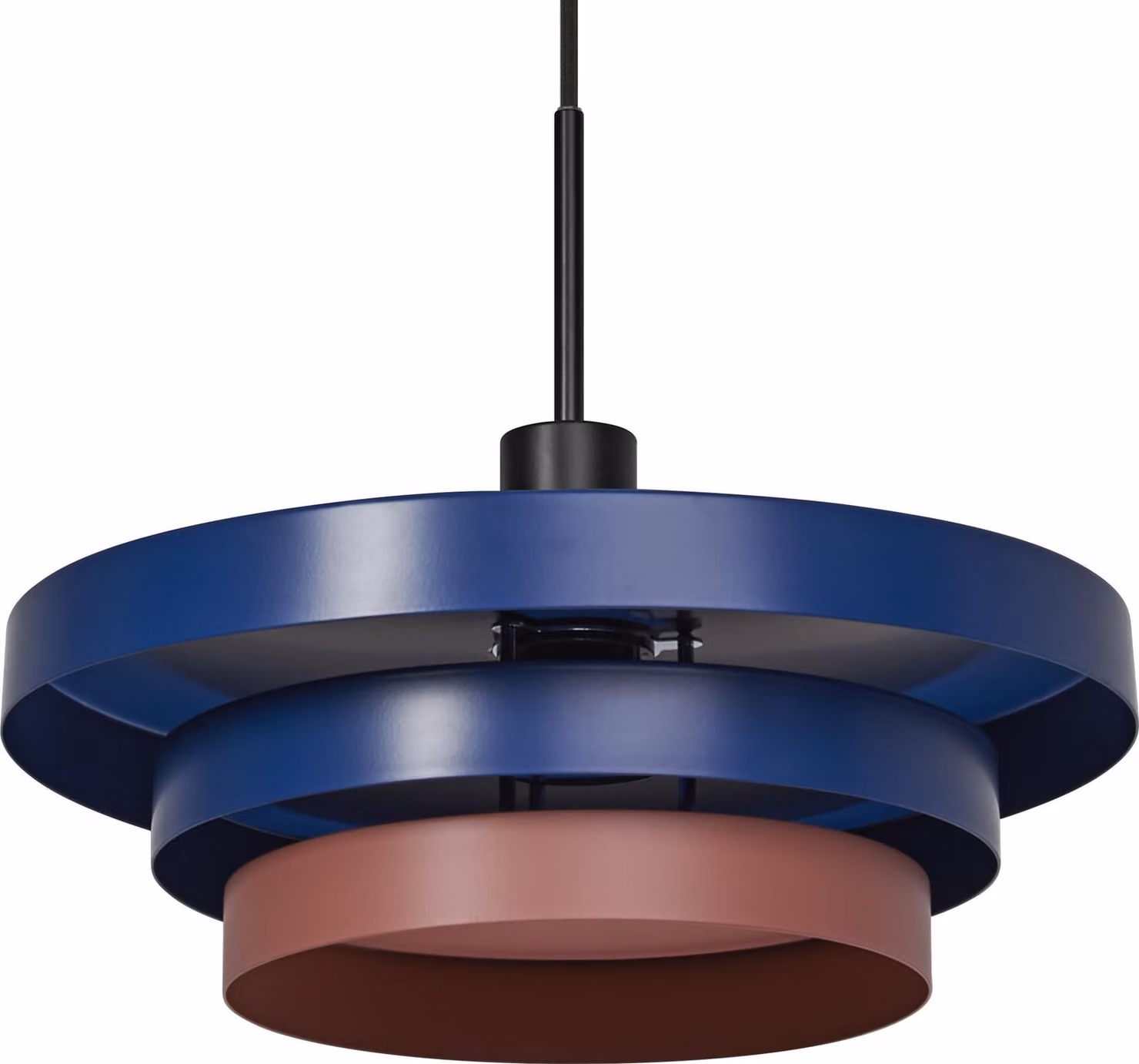 OSRAM Layers lampada a sospensione decorativa con attacco E27, 400 mm, IP20, metallo, blu/rosa