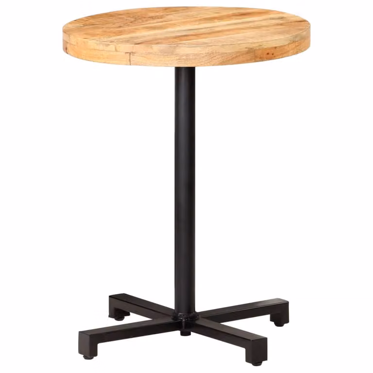 Maison Exclusive - Tavolino da bistrot rotondo Ø 60x75 cm in legno di mango grezzo