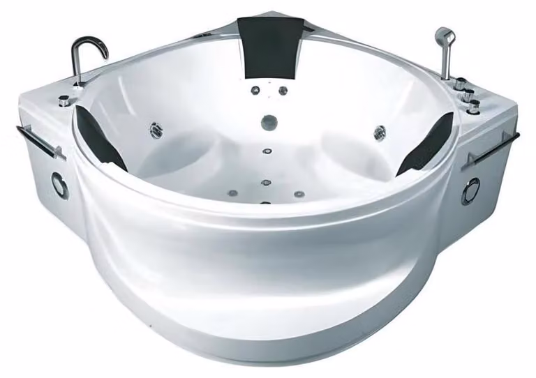 Hydromassagebad Whirlpool Sprudelwanne Whirlwanne Wellnesspool 178x178 cm