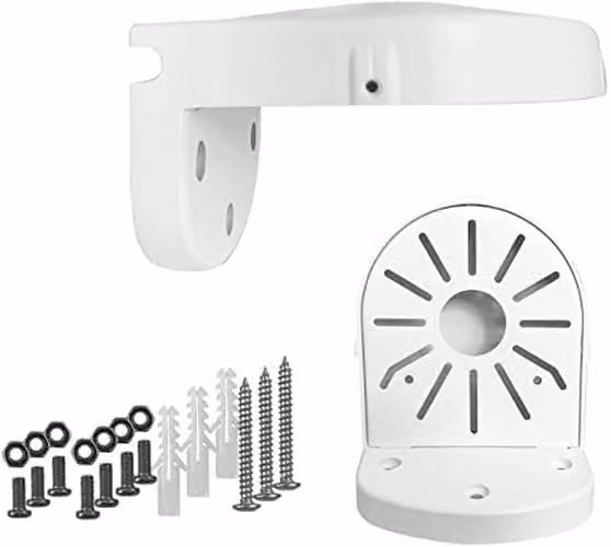Support universale per muro - Supporti per telecamere dome - Staffa a forma di L - Adatto per interni ed esterni - Plastica ABS - Facile installazione - ...