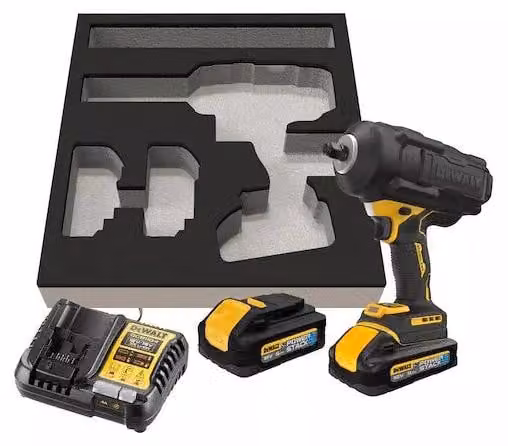 Avvitatore a impulsi a batteria DEWALT 3/4", 18V / 5 Ah
