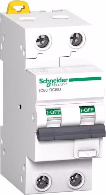 Interruttore Differenziale RCBO Schneider Electric Ic60 Vigi 2P 16A 30mA C 10kA Bianco A9D17216