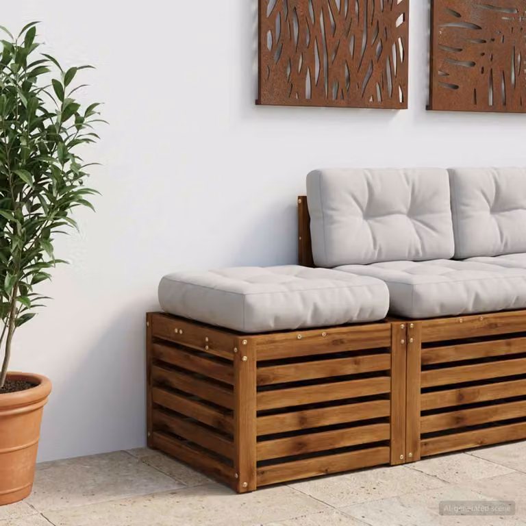 vidaXL Cuscino per Sedia in Unico Pezzo VIANEN 100% Poliestere Bianco