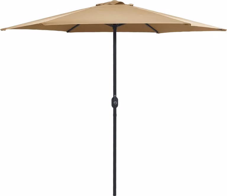 Maison Exclusive - Ombrellone con palo in alluminio, dimensioni 270x246 cm, colore tortora