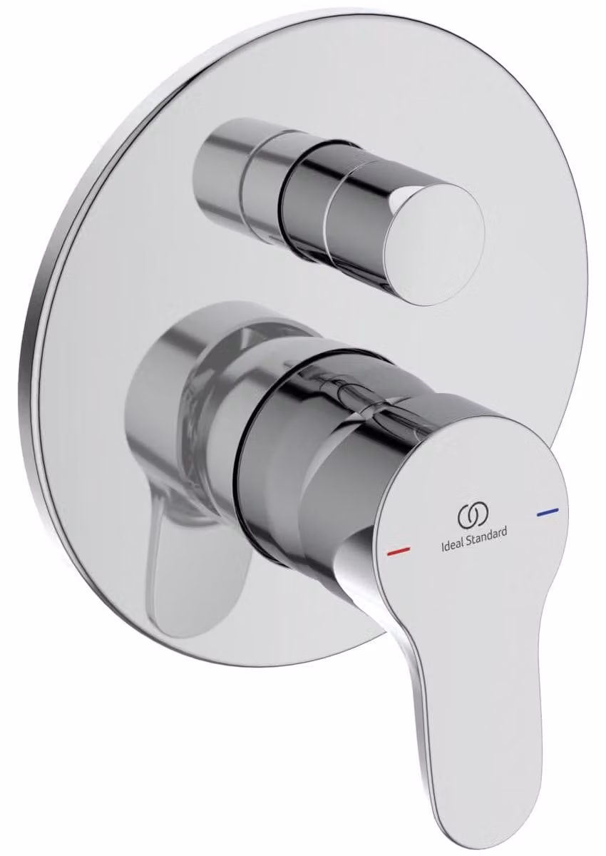 Miscelatore monocomando da incasso, a due vie, set completo, cromato
