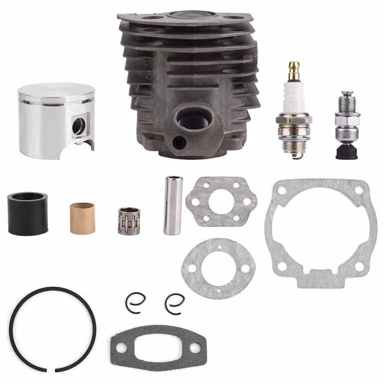 Kit guarnizioni cilindro e pistone di alta qualità – Compatibile con Husqvarna 50/51/55 – Cilindro e pistone da 46 mm – Robusto e durevole – Ricambi: 503 60 91 71 / 503 16 16-02 / 501 76 18-02