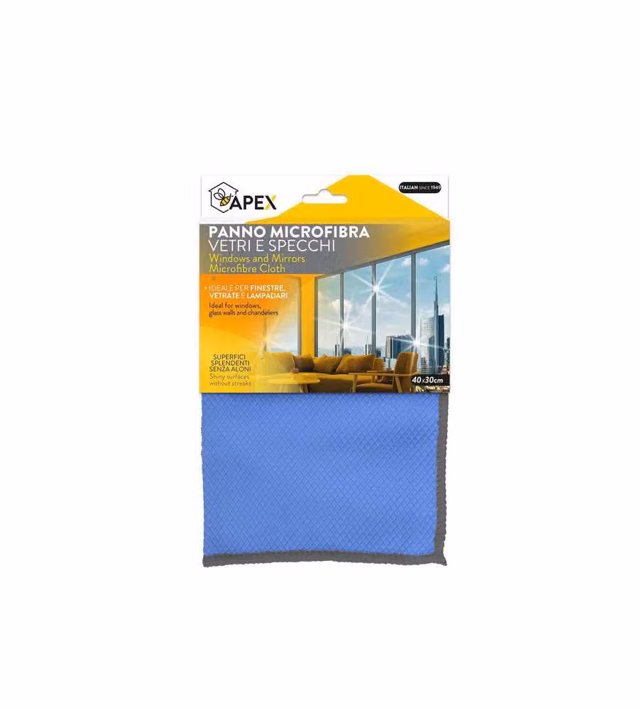 Apex Panno Microfibra per Vetri - 30x40 cm