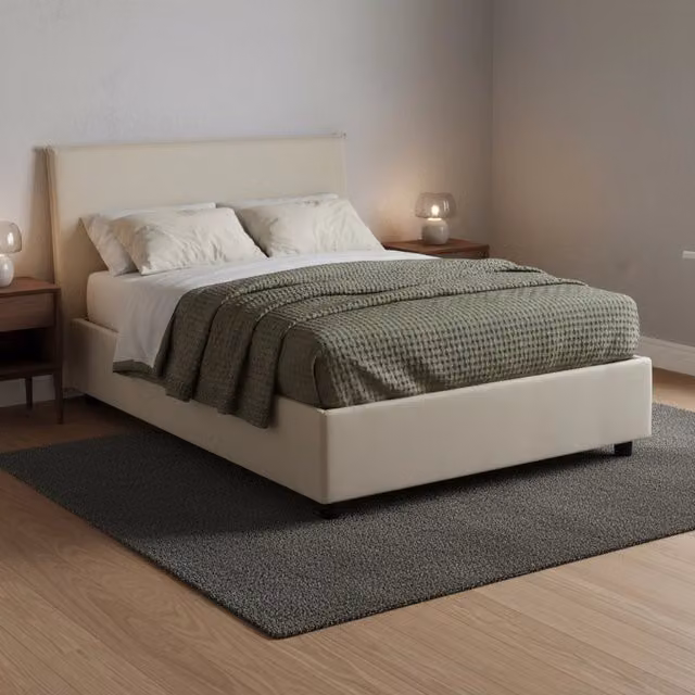 Letto Piazza e Mezza Sfoderabile Anyta Talamo Italia, Beige, L/P/H: 120 x 200 x 95 cm – 1