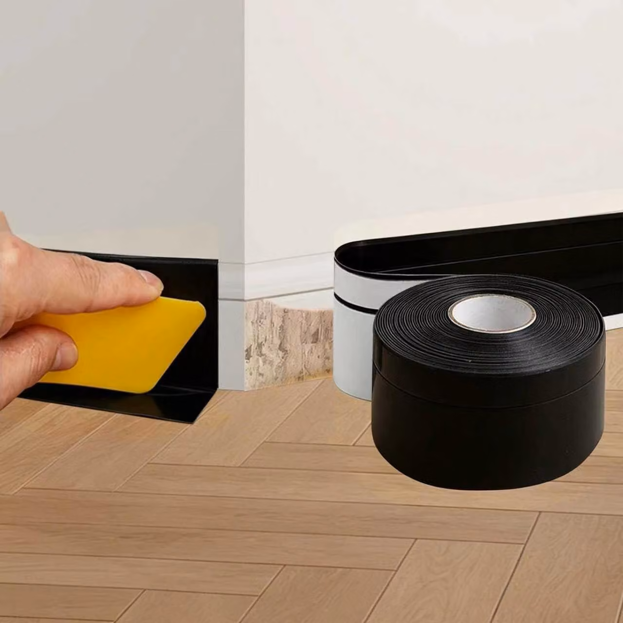 Listello autoadesivo flessibile per cucina e bagno