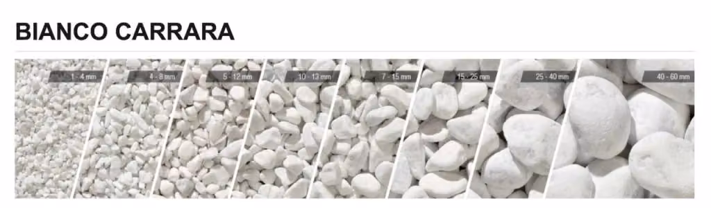 10 Sacchi da 25 kg di Ciottoli di Marmo Bianco Carrara 15/25 mm Vivaio Garden Forest – 2
