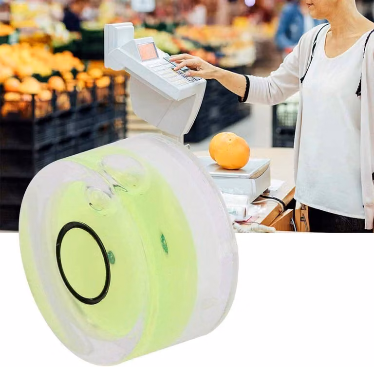 Livella a bolla piccola da 15 mm, livella rotonda con fiala in acrilico, ideale per misurare spessori e diametri - Set da 5