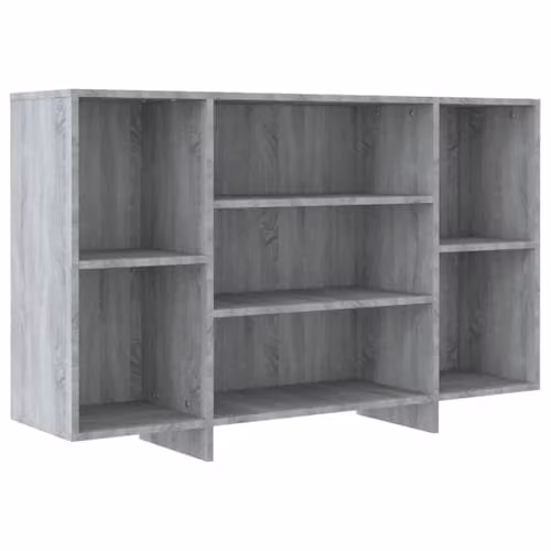 Helloshop26 Buffet bahut - Cassettiera portaoggetti per cucina, soggiorno, soggiorno, soggiorno, Sonoma 120 x 30 x 75 cm, in legno di ingegneria, colore: grigio 02_0036283