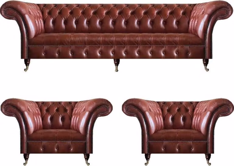 Leder Sofa Couch Polster Garnitur Sofagarnitur 3tlg Moderne Couchen Wohnzimmer