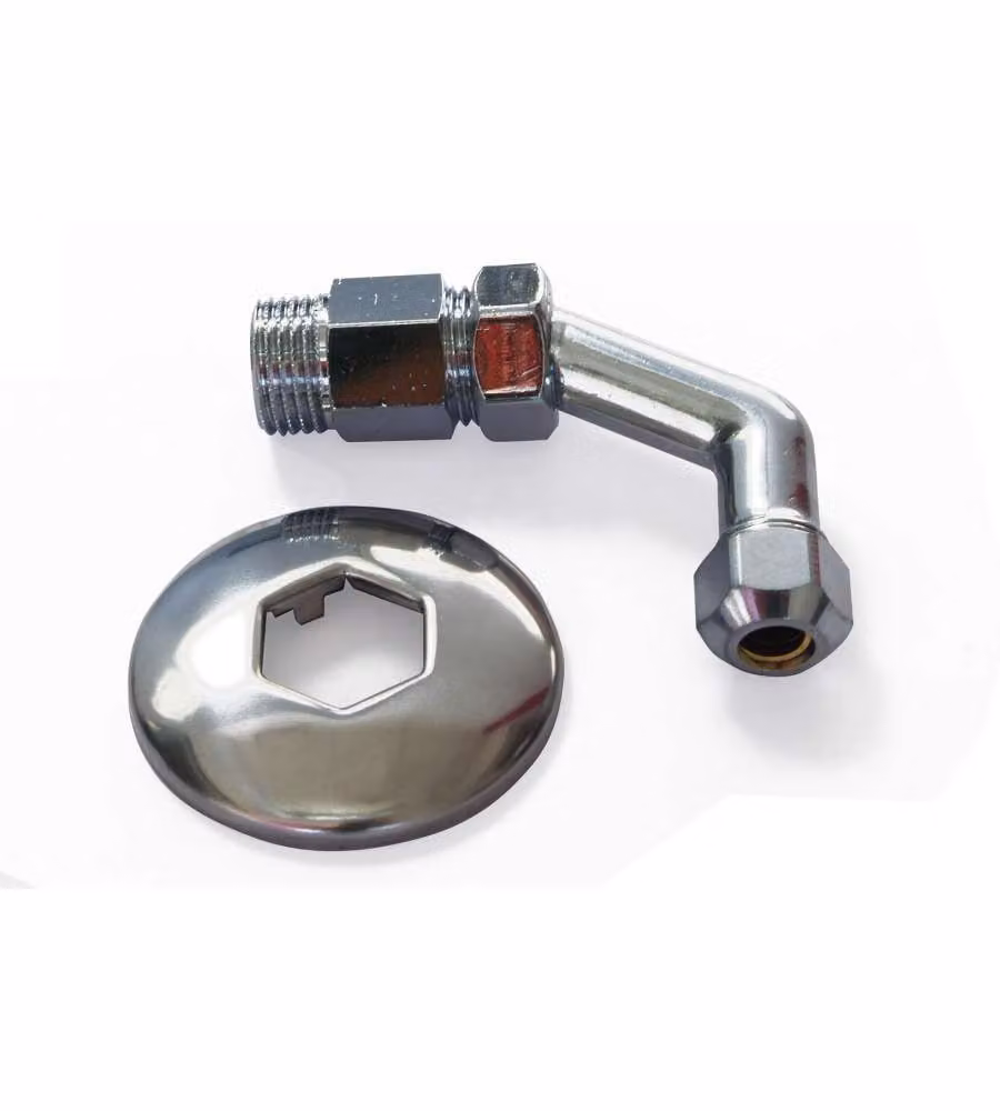 Curva sottolavello 45Gr. 1/2" x 10 - 3/8"