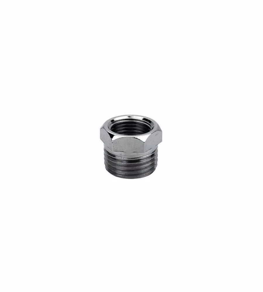 Raccordo di riduzione esagonale Idro Bric in ottone cromato 1/2 x 3/4 – 2
