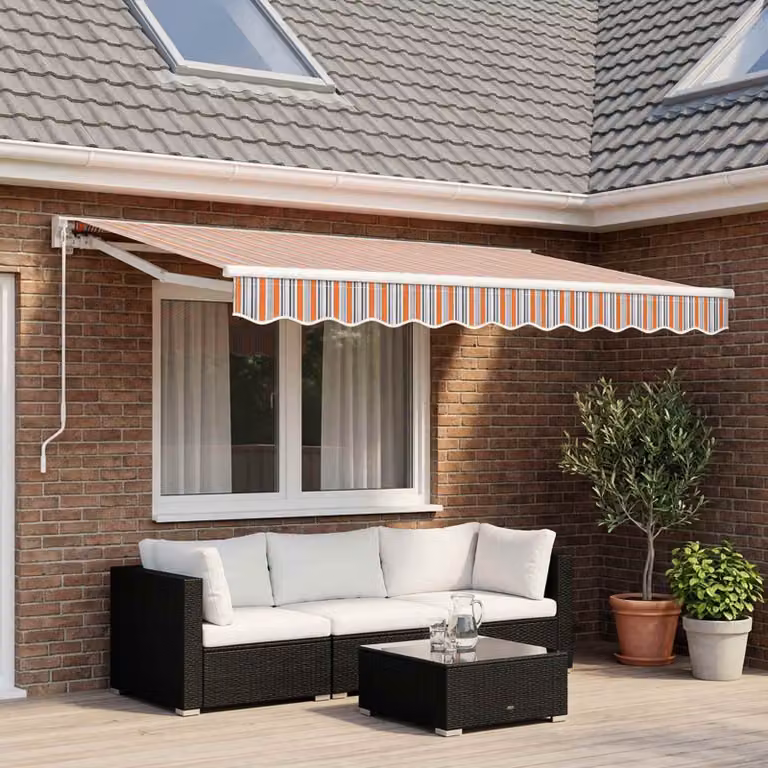 vidaXL Tessuto di Ricambio per Tenda da Sole Multicolore 300x250 cm