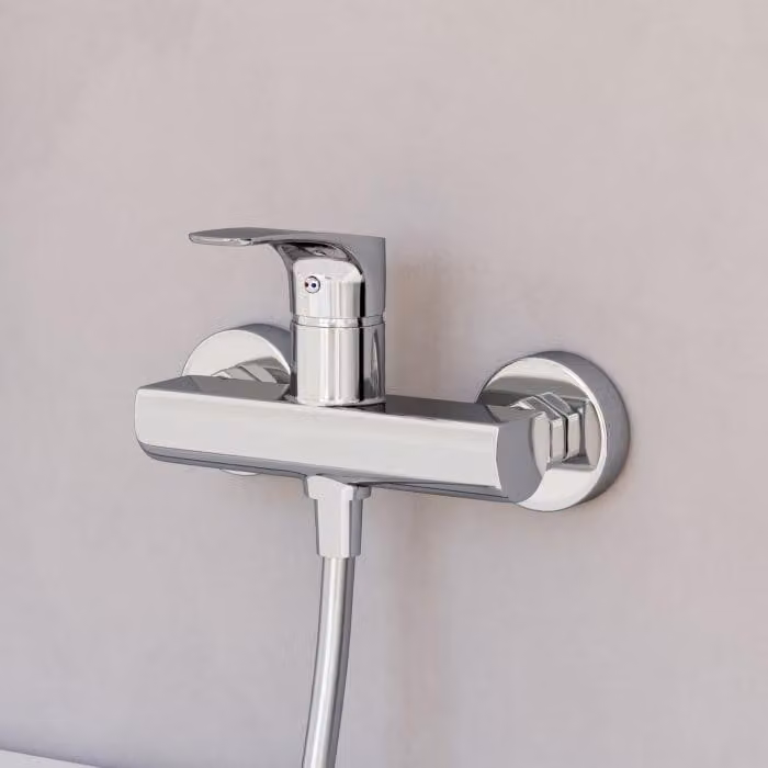 Miscelatore monocomando a sifone, da montare a parete, marca Kronenbach, modello Rivara