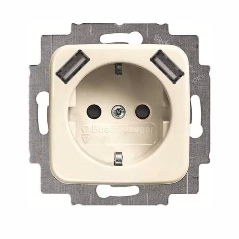 Busch-Jaeger SCHUKO-2x Presa USB 20 EUCB2USB-212 2CKA002011A6263