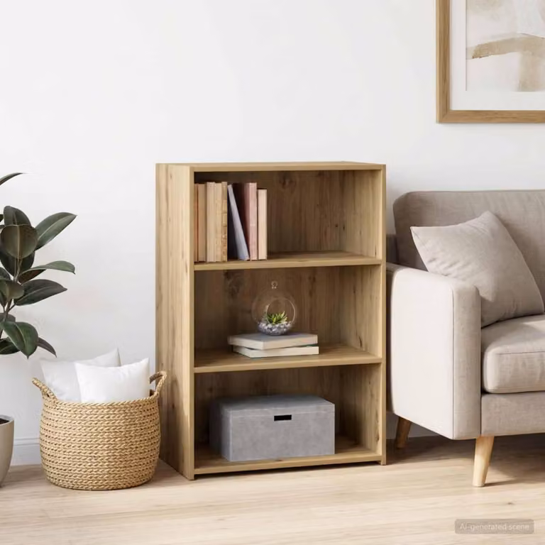 Mobile contenitore "Artisan" in legno impiallacciato di rovere, dimensioni 70 x 41 x 93 cm