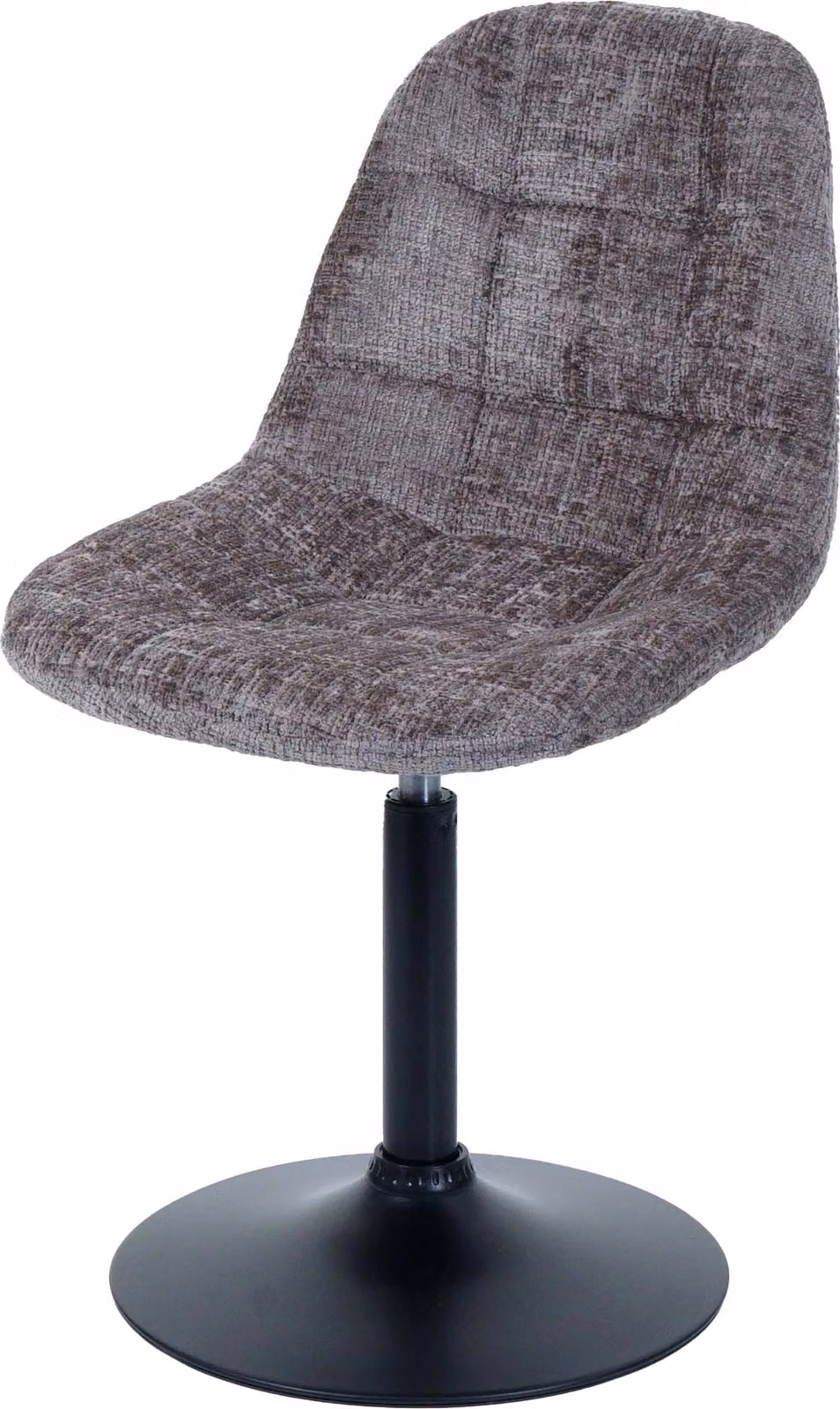 Sedia da sala da pranzo | A x L x P 83 x 47 x 43 cm | Altezza seduta 47 cm | Acciaio Tessuto/tessuto ciniglia | Marrone | Sedia da cucina Sedia girevole