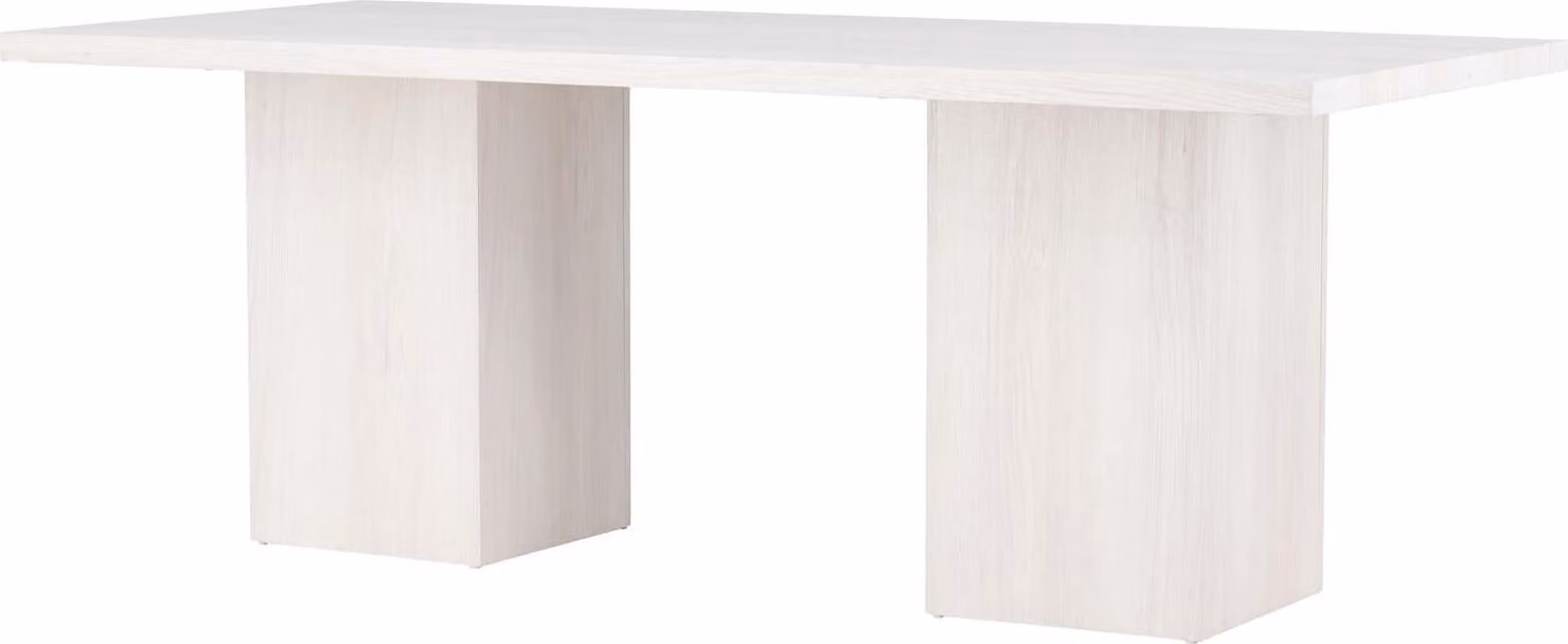 FURNLUX Tavolo da pranzo Olga Beige 90cm / Hauptfarbe: Beige / Dimensioni: 90 x 200 x 75 cm