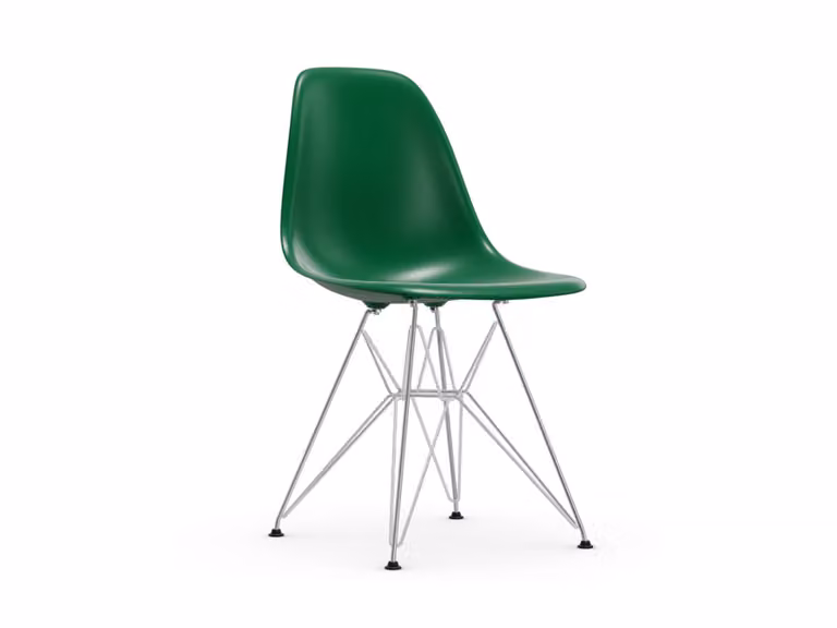Eames Plastic Side Chair RE DSR - Sedia Base Cromo