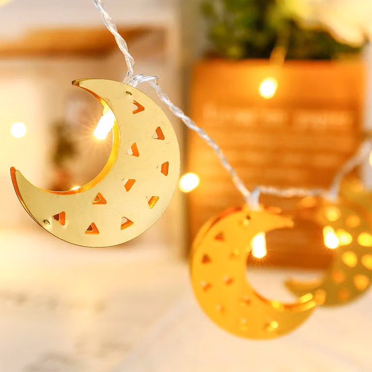 1.5M Ramadan Decorazioni Fata Luci Islam Eid Mubarak Decorativi Fata Luci Batteria Operato Regali Partito
