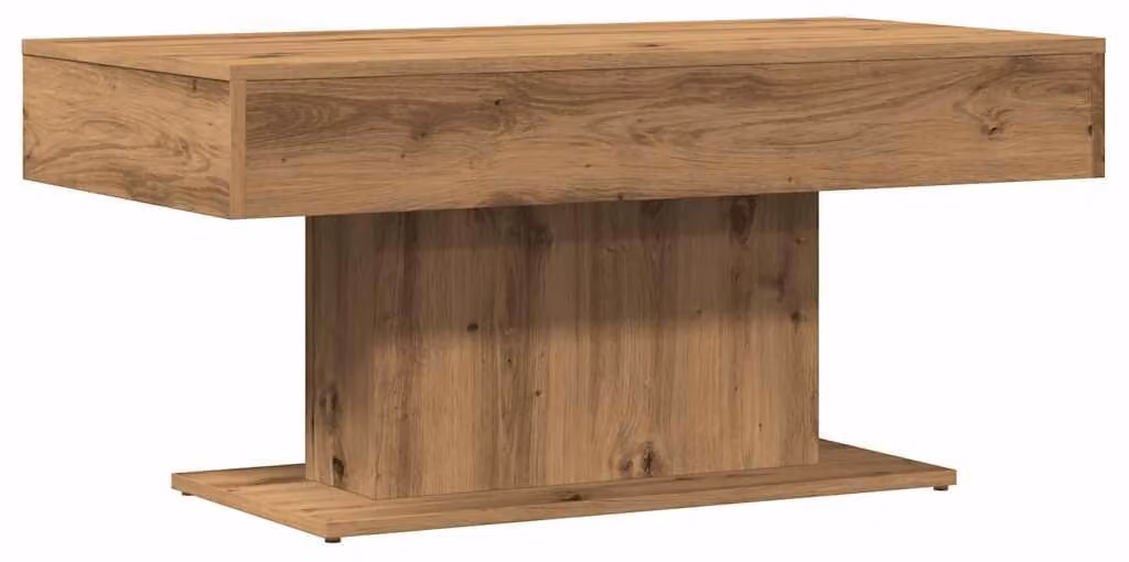 Tavolino da caffè Rovere Artigianale 96x50x45 cm in Legno Multistrato