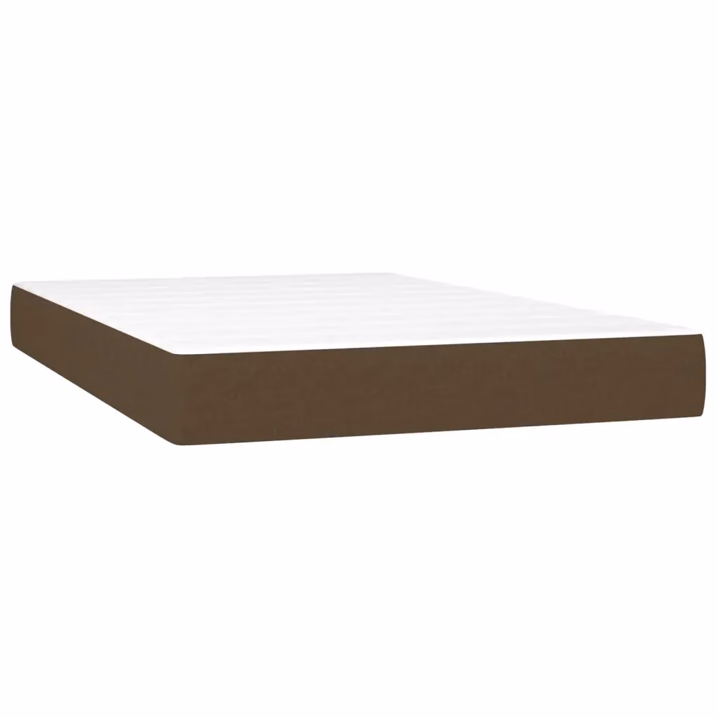 Materasso Ibrido vidaXL con Molle Insacchettate, Rigidità Media H3, Marrone e Bianco, L: 120 cm, P: 200 cm, H: 20 cm – 2