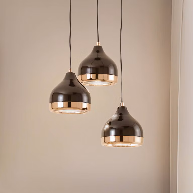 Lampada a sospensione Yildo 6871 Opviq, dimmerabile, Nero, Soggiorno / Sala da pranzo, Metallo, Moderno, Lampada a sospensione