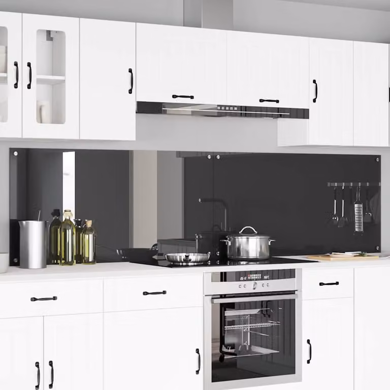 Set di 2 schienali da cucina vidaXL colore grigio, L: 120 cm, H: 60 cm