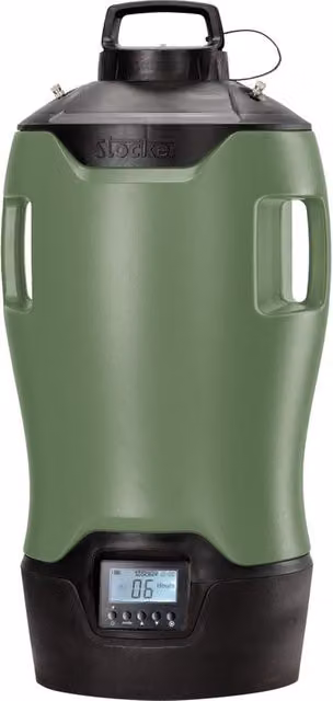 Nebulizzatore anti zanzare Stocker Geyser E-25 verde con batteria ricaricabile e serbatoio da 25 L