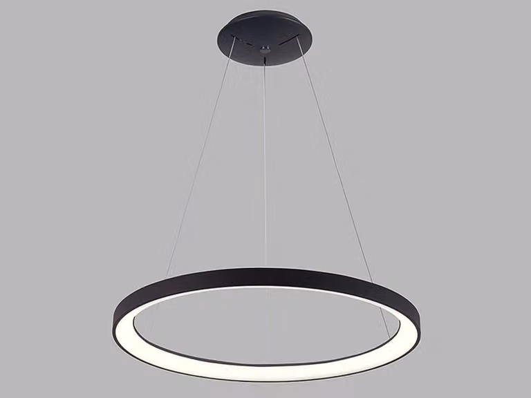 Lampadario LED dimmerabile BELLA SLIM P-Z CRI90, Variante: nero, Ø 780 mm, 60 W, 3000/4000 K, DALI